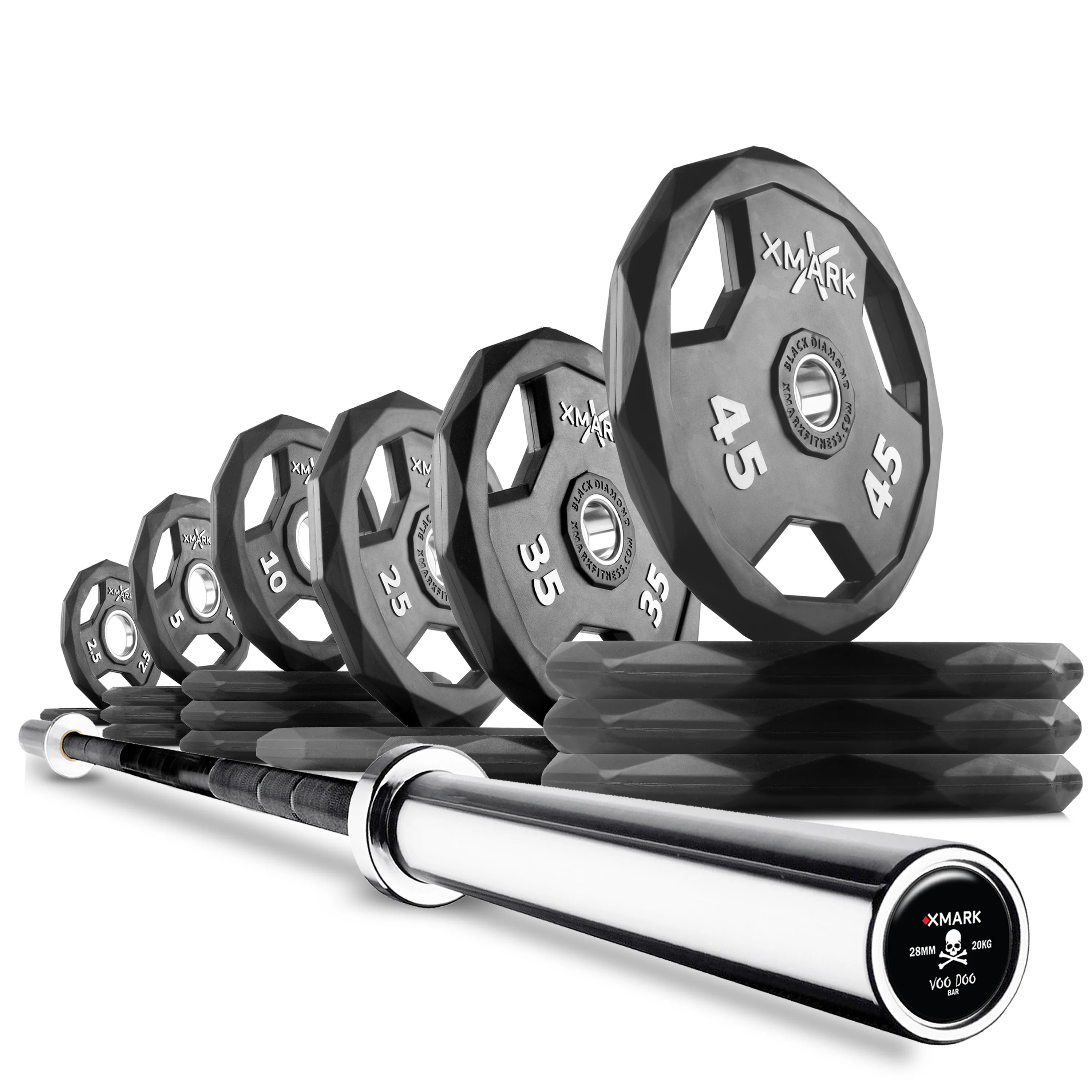 Black Diamond® Olympic Weight Plates and Olympic Barbell Sets - Image 4