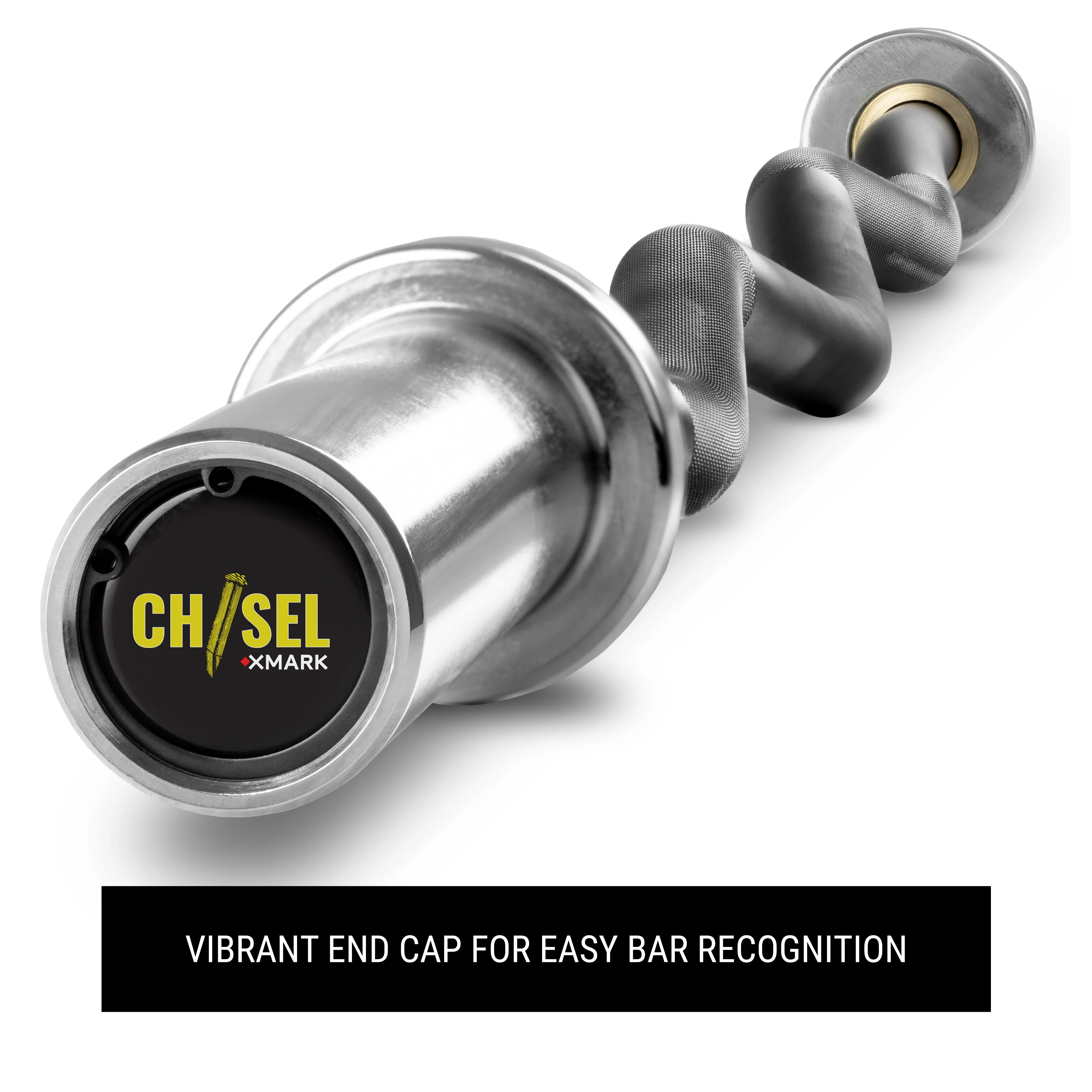Chisel Olympic EZ Curl Barbell, 47 inches - Image 3