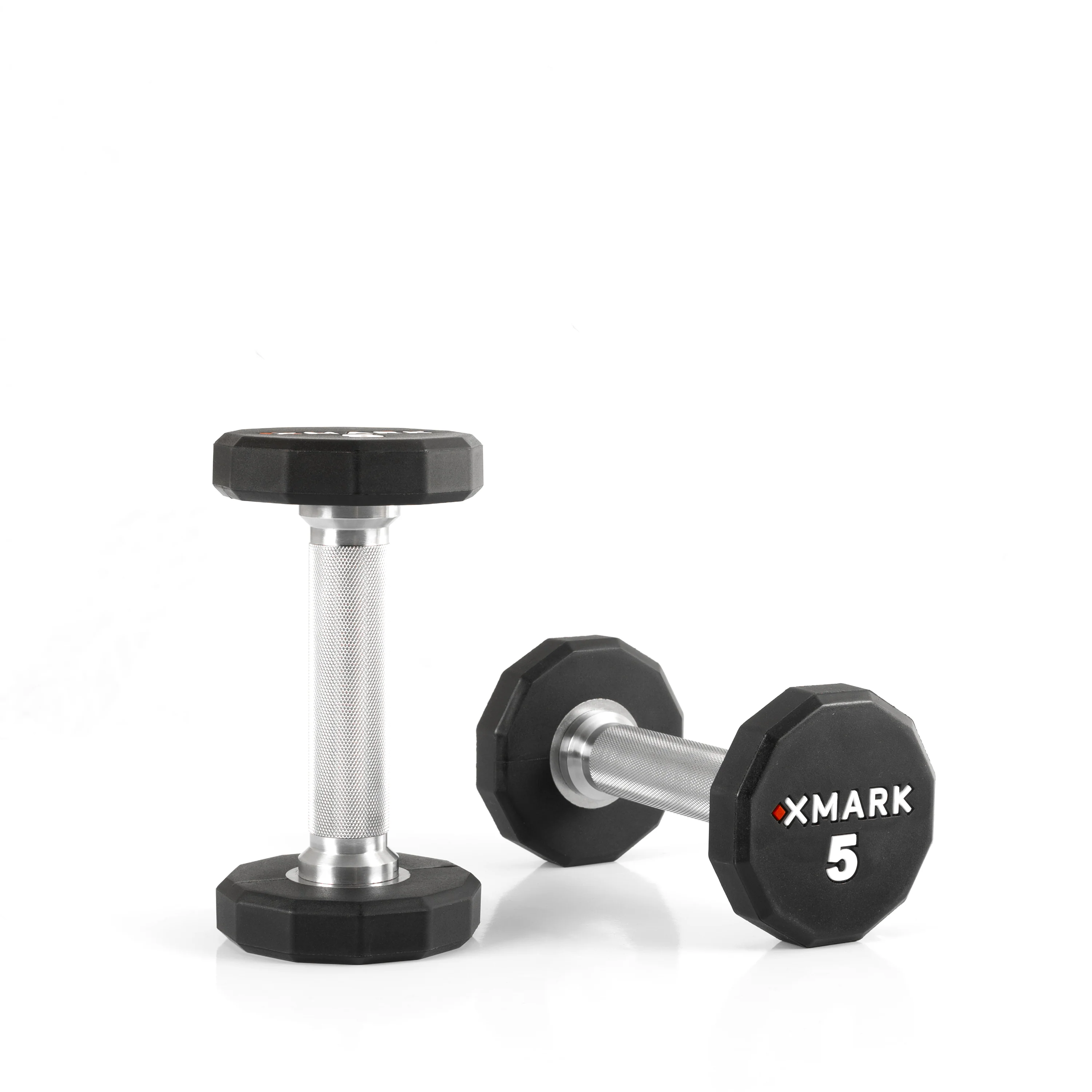 12-Sided Commercial Urethane Dumbbells (5-50 lb and 5-75 lb Sets) - Image 7