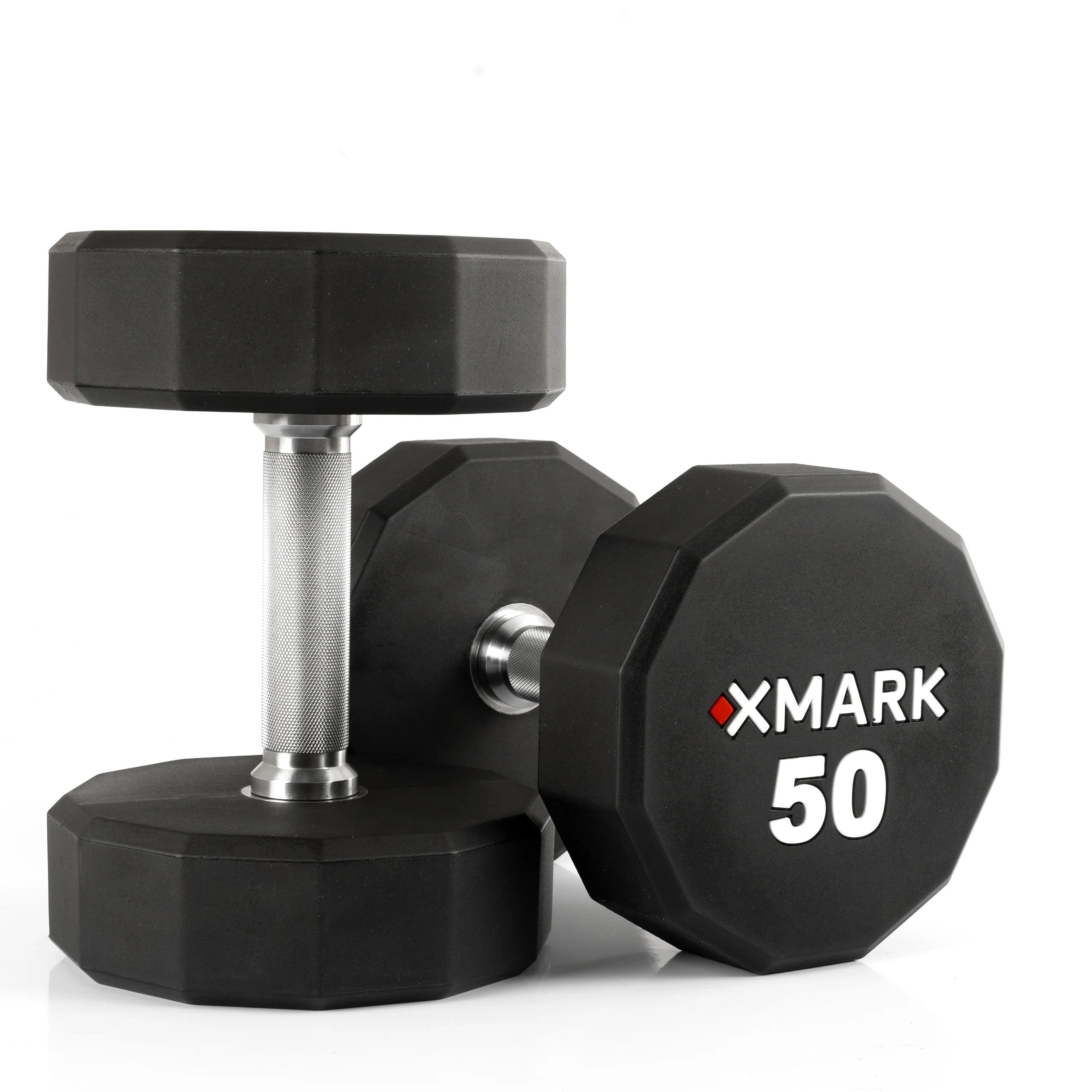12-Sided Commercial Urethane Dumbbells (5-50 lb and 5-75 lb Sets) - Image 8