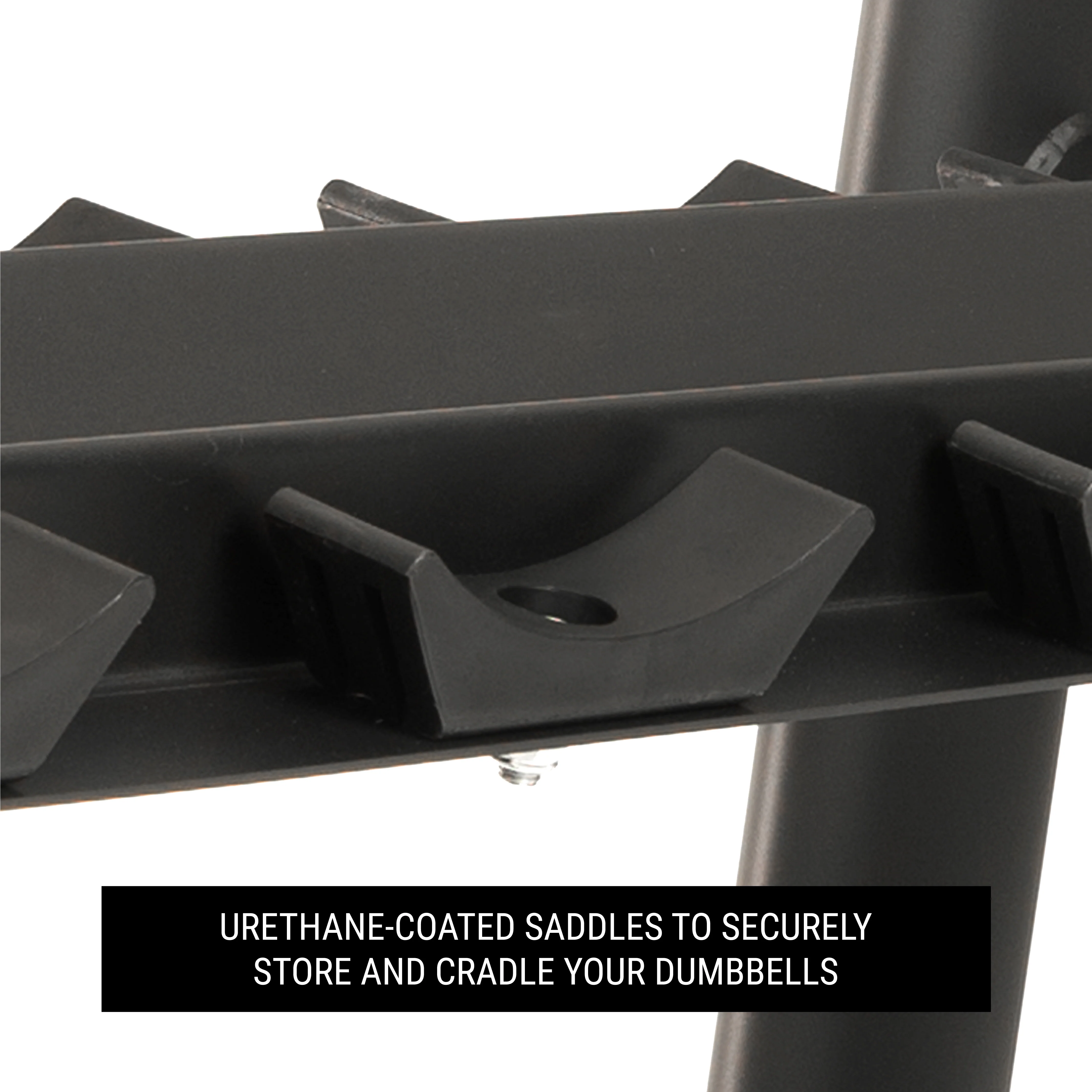 Commercial 2-Tier Dumbbell Rack - 10 Dumbbell Pairs - Image 4