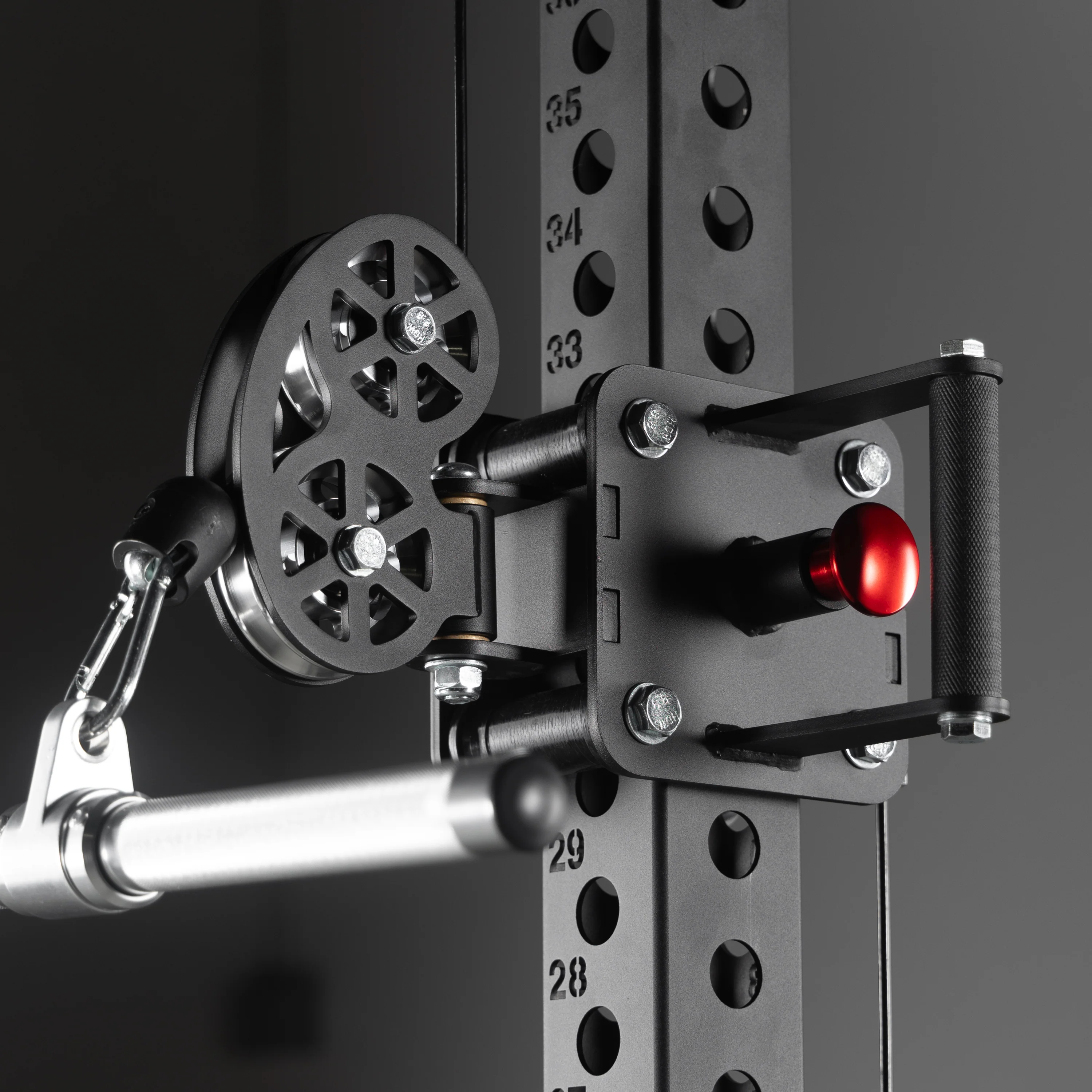 Commercial Half Rack Functional Trainer with Lat Pulldown and Low Row - Image 4