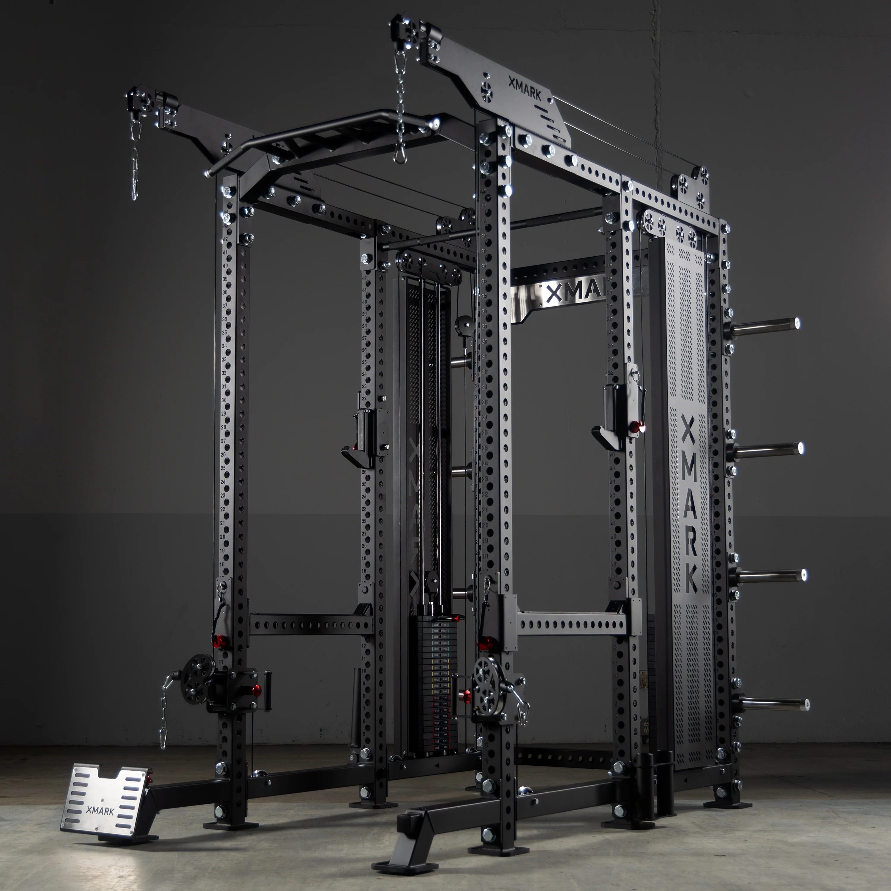 Commercial Power Rack Cable Machine, 440 lbs Total Stack Weight - Image 3