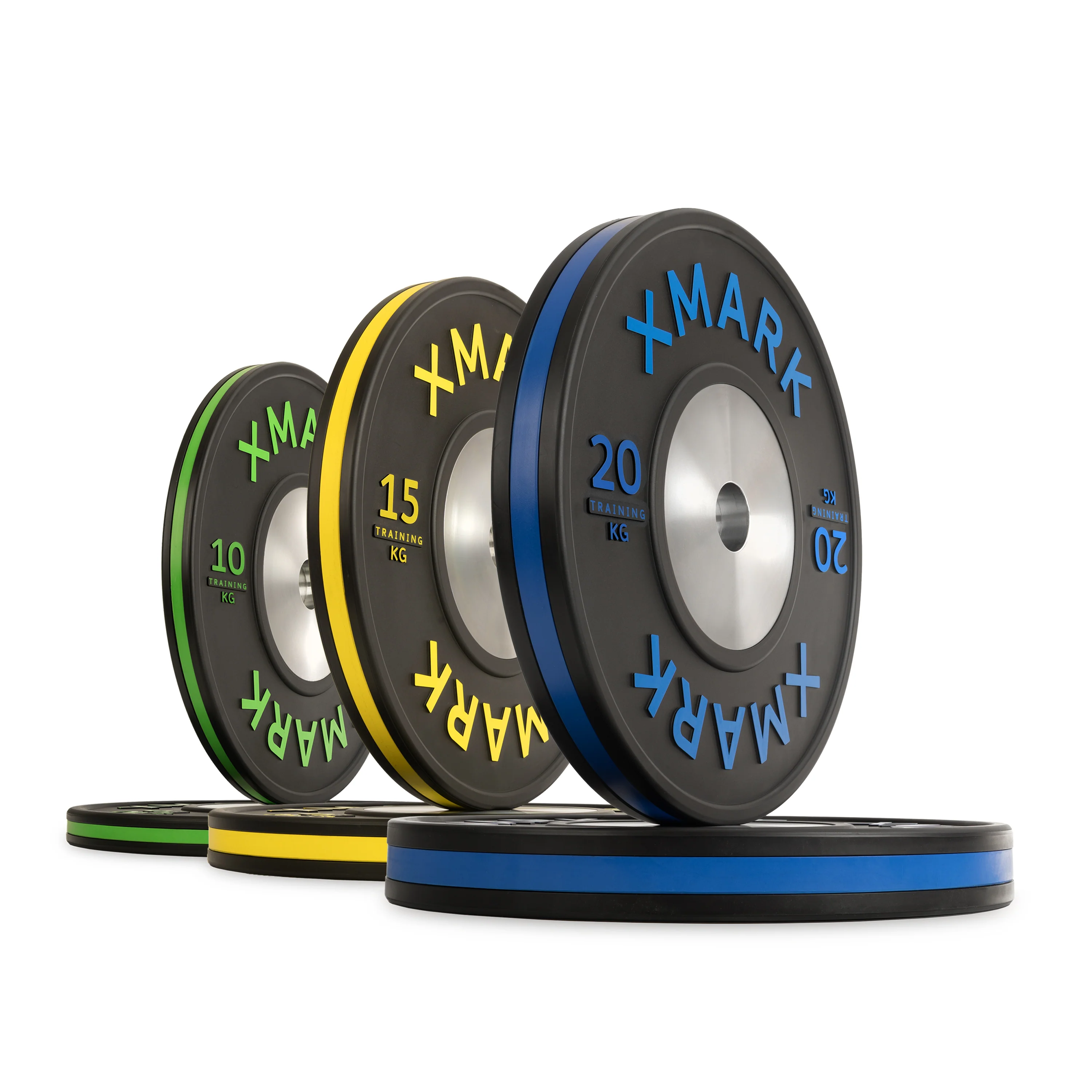 Striped Premium IWF Training Bumper Plates (KG) Pairs and Sets - Image 5