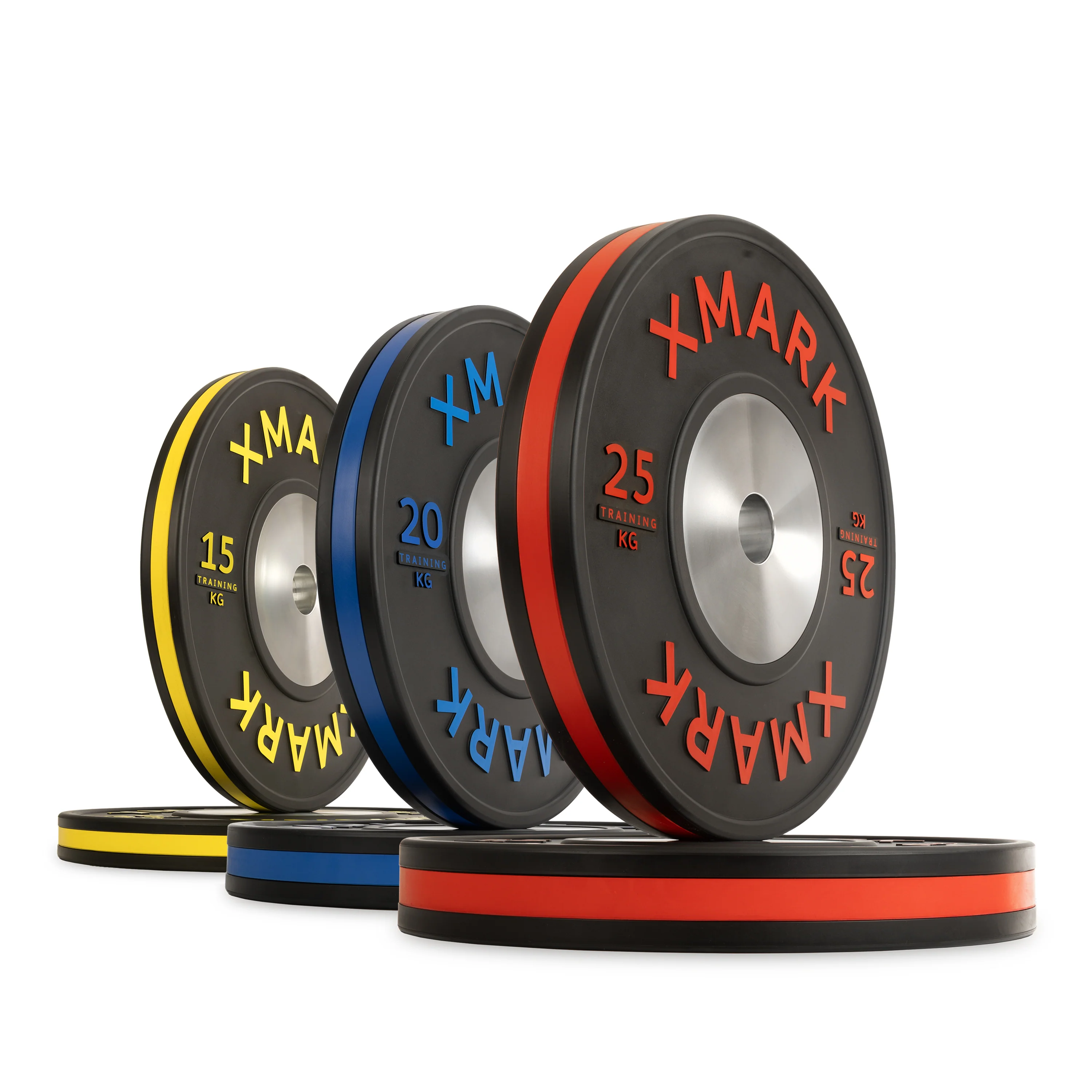 Striped Premium IWF Training Bumper Plates (KG) Pairs and Sets - Image 7