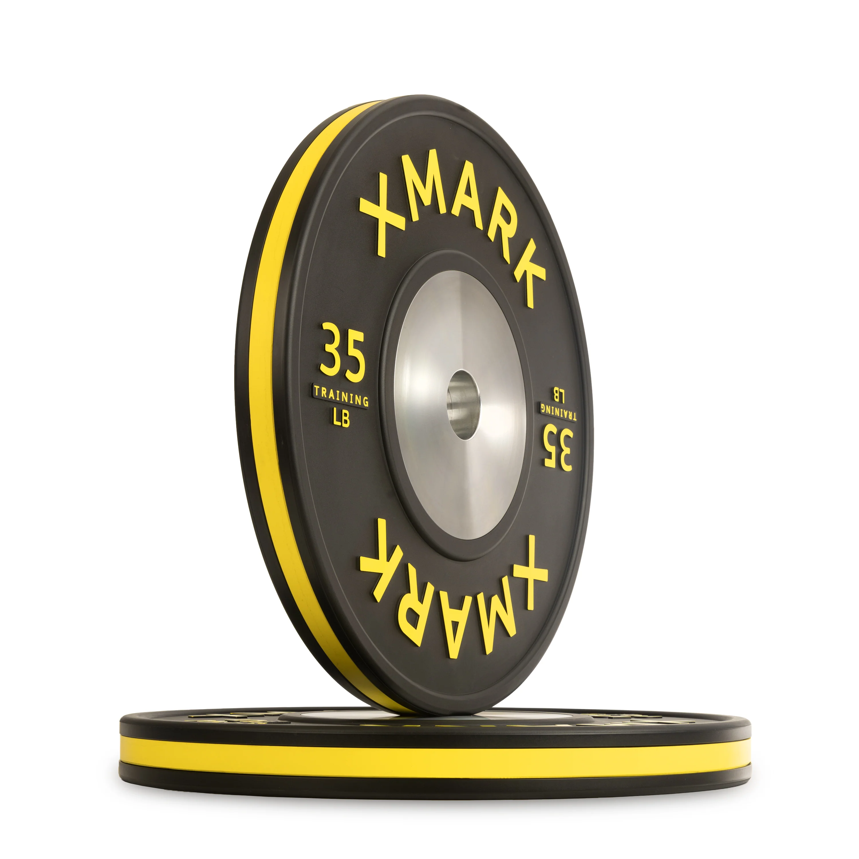 Striped Premium IWF Training Bumper Plates (LB) Pairs and Sets - Image 3