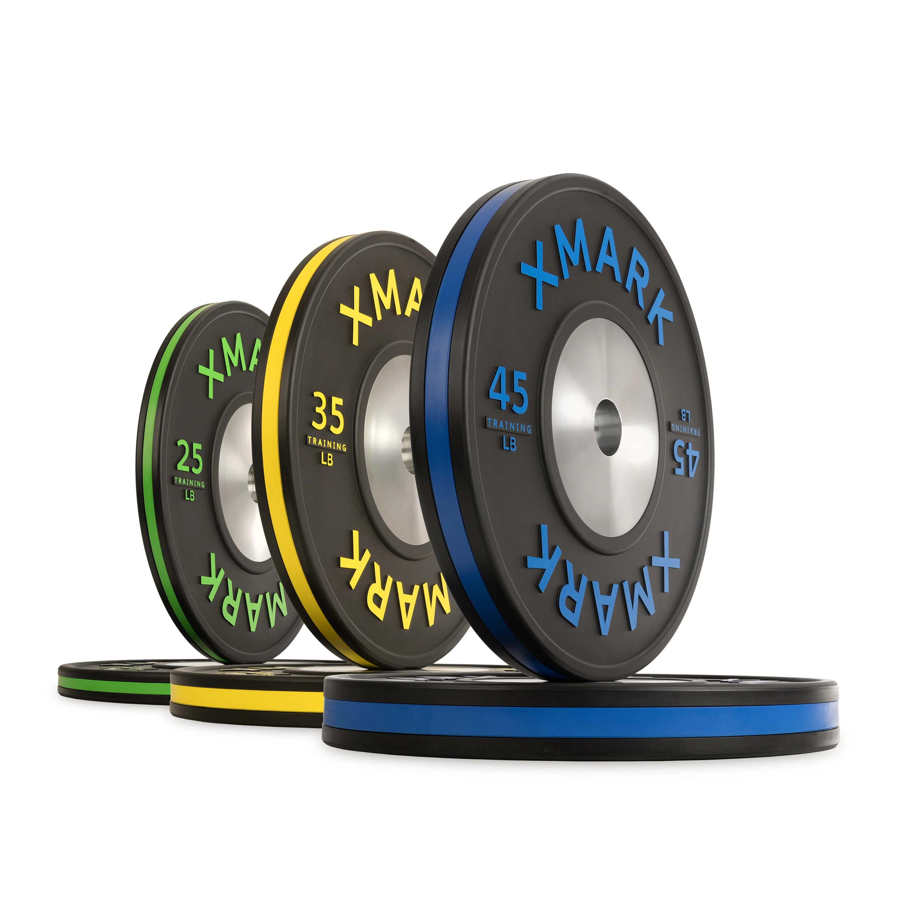 Striped Premium IWF Training Bumper Plates (LB) Pairs and Sets - Image 5