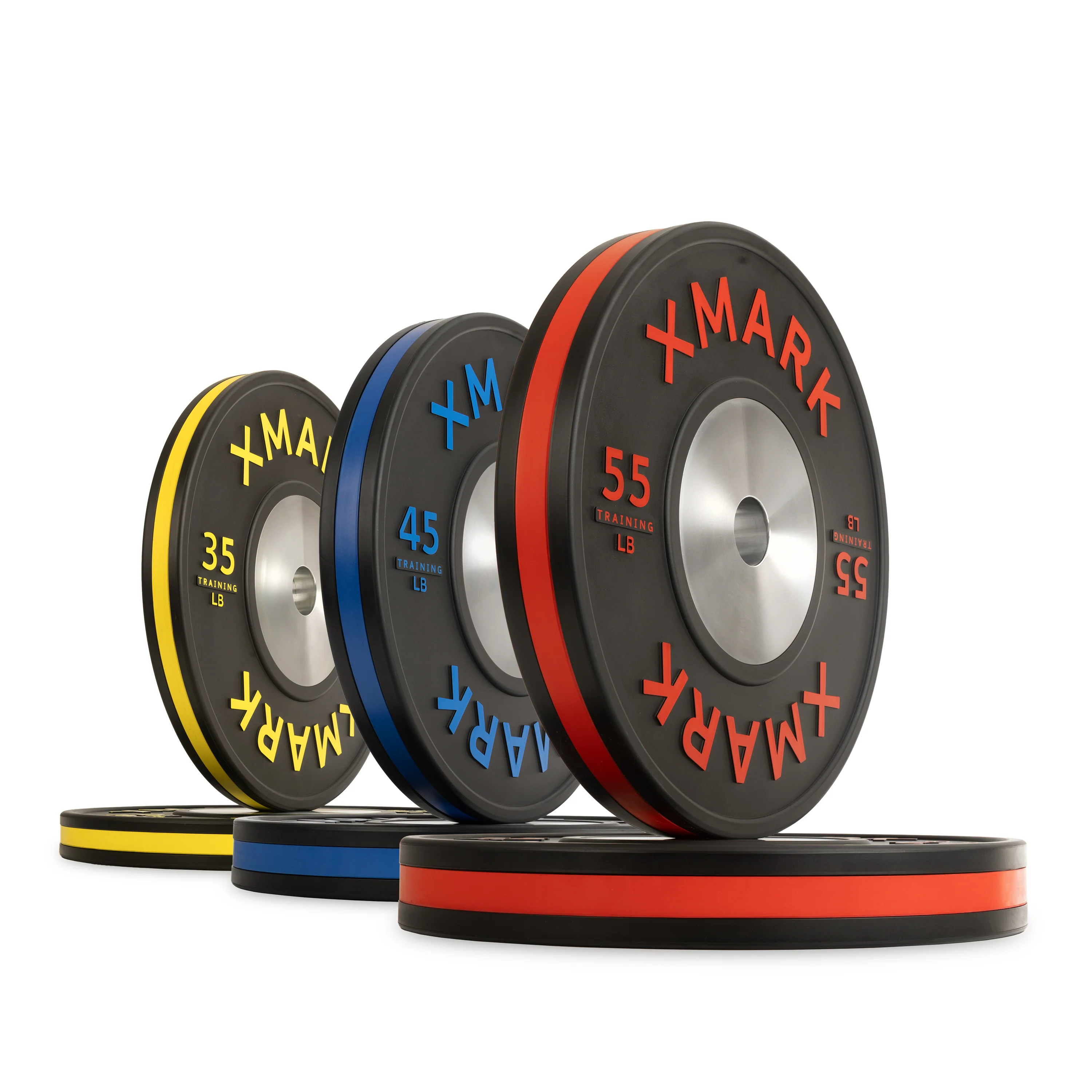 Striped Premium IWF Training Bumper Plates (LB) Pairs and Sets - Image 7