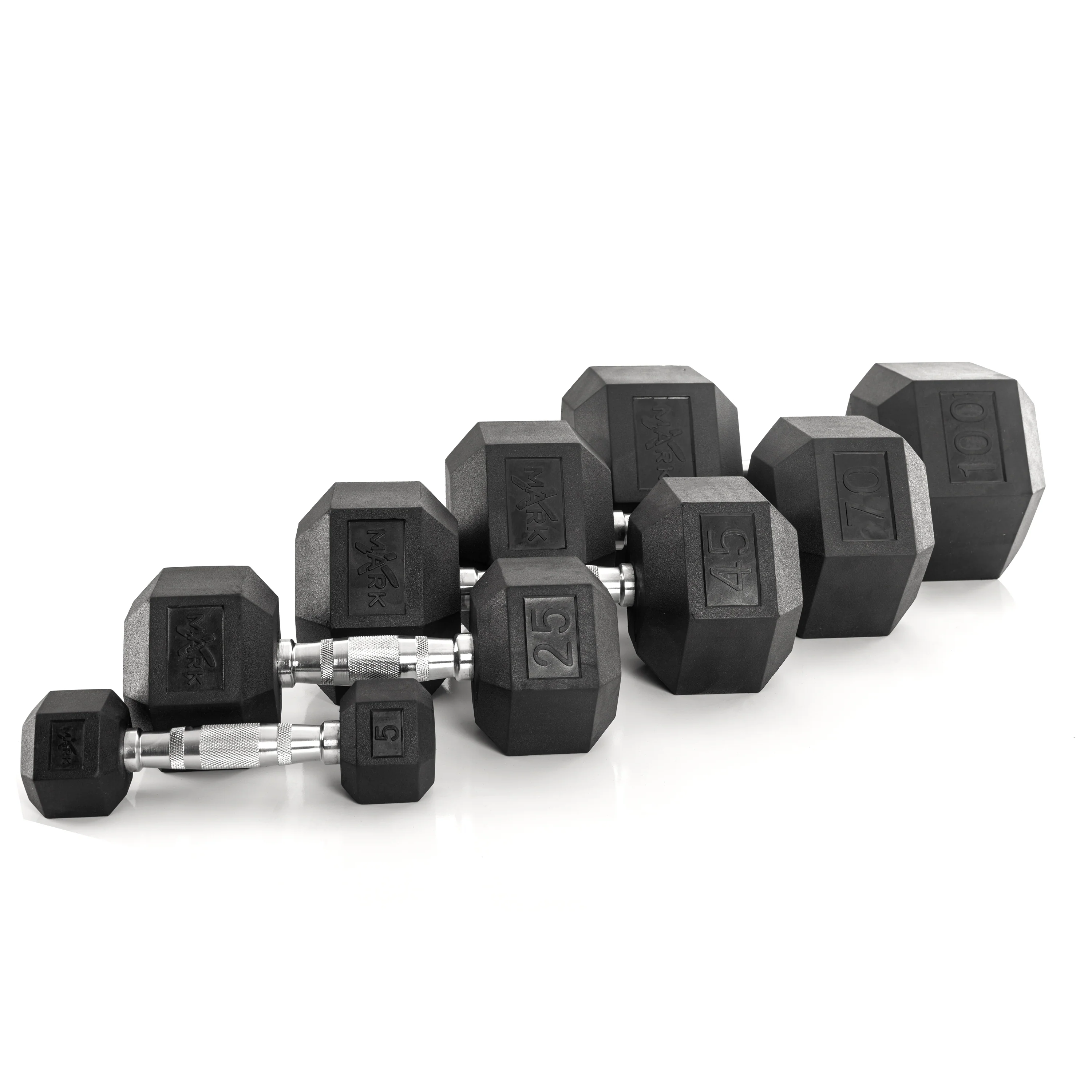 Hex Dumbbell Set (5lb to 100lb) - 2100 lbs Total