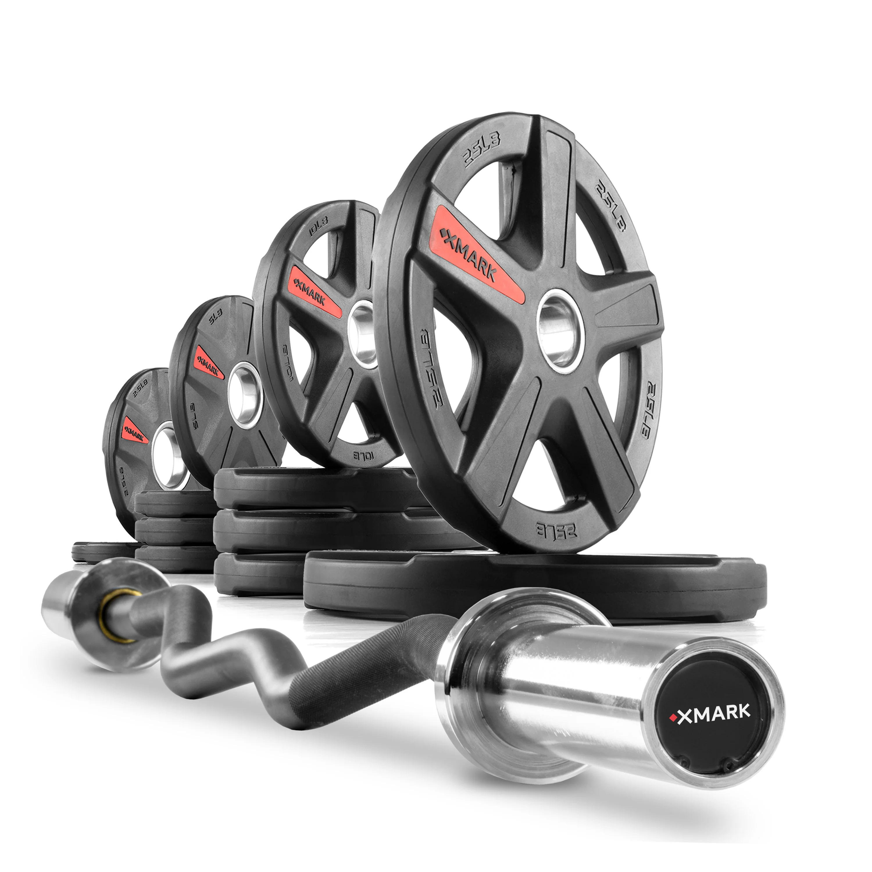 Texas Star Olympic Weight Plates and Curl Barbell Sets - Image 3