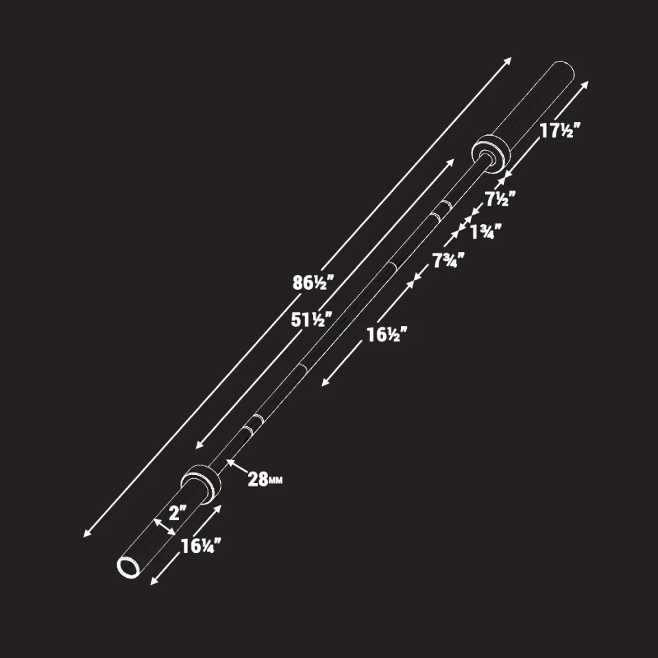 Catahoula IWF Men’s Training Bar, 190,000 PSI, 28mm Grip, US Cerakote - Image 14